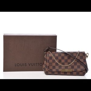 Authentic Louis Vuitton Damier Ebene Favorite PM